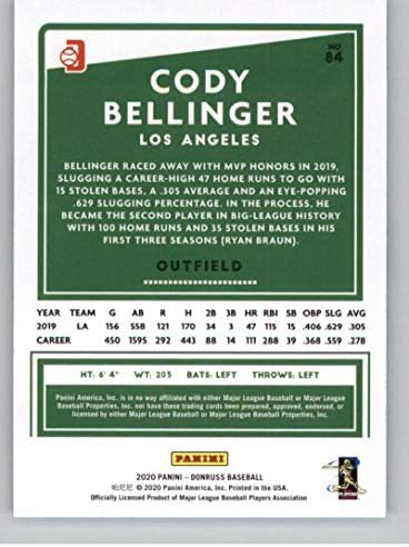 2020 Donruss Variações #84 Cody Bellinger Los Angeles Dodgers Baseball NM-MT
