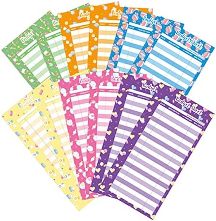 Nuobesty 24pcs cartões de papel suprimentos de padrões de reabastecimento de padrões de cor de cor de rastreamento de envelopes