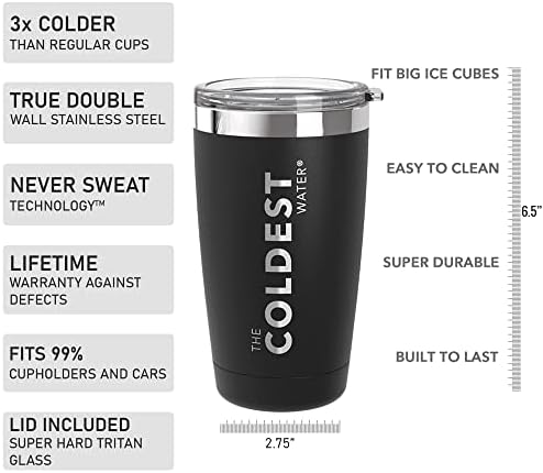 Mais frio Viagem simples de parede dupla de aço inoxidável de aço inoxidável Tumbler moderno, caneca de café durável, copo térmico