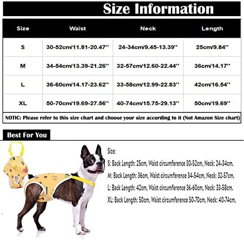 Calcinha sanitária de cães com suspensórios, calças fisiológicas para animais de estimação