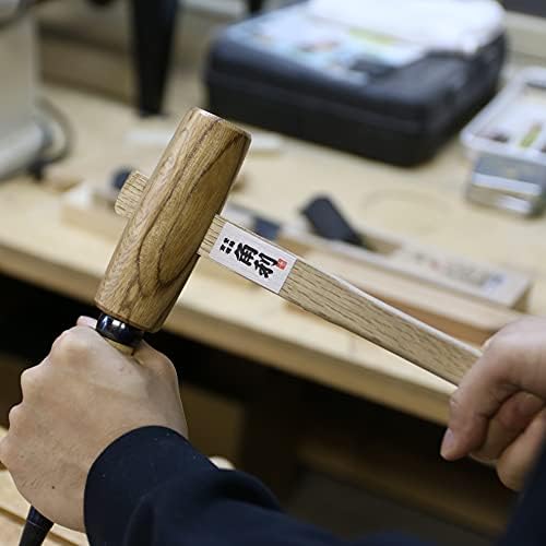 Martelo de madeira kakuri grande para trabalhar madeira de 60 mm, martelo de madeira japonesa para cinzel, ajustando