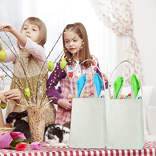 Doxrmuru cesta de páscoa para crianças Baby Páscoa Bolsa de Páscoa e ovos de Páscoa e doces caçam baldes infantis