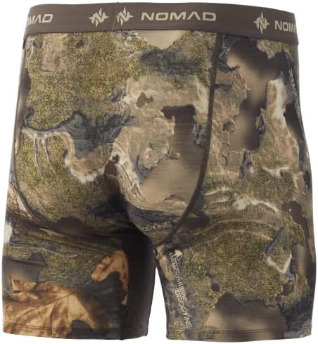 Nomad Men's Durawool Boxer Breve Base Camada de compactação curta