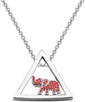 Chooro Triangle Rhinestone Red Elephant Charm Colart Gift Gree