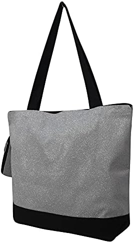 NGIL Medium Top Zipper Fechamento de tela Bag com uma bolsa de moedas correspondentes para professores, mães, estudantes