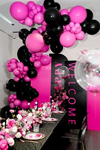 Balões rosa quente de fotiomrg 12 polegadas, 50 pacote de látex de látex quente