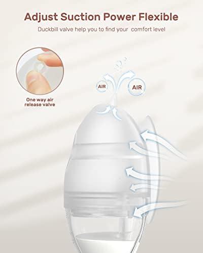 Bomba de mama Manual Growsy vestível para amamentação, coletor de leite com silicone de 2 em 1 com flange selado, substitua a almofada