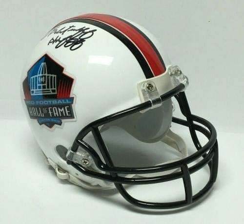 Fred Biletnikoff assinou o Mini -Helmet do Hall da Fama HOF 88 PSA AF24138 - Mini capacetes autografados da NFL