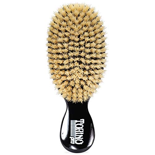 Torino Pro Wave Brush 1080 - By Brush King - Soft oval Stub 360 Waves Brush