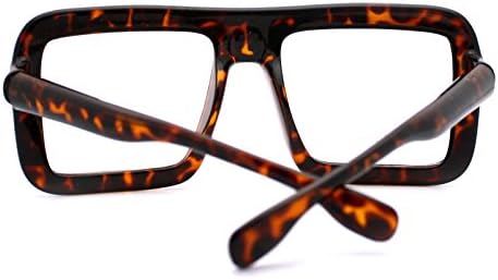 Óculos quadrados grossos passados ​​lentes lentes transparentes moldam moda super grande tamanho