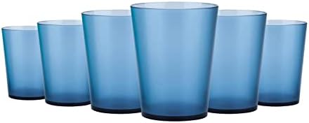 Koxin-Karlu de 6 peças acrílico misto de bebidas, copos de bebedeira de plástico de 18 onças, azul