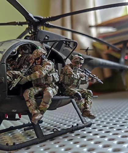 SPLINDG 1:35 Helicóptero Anti-terrorista Resina Soldier Modelo de Soldado Sem montado e Desperdício Kit Miniatura-H7807