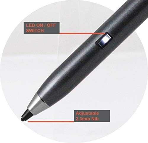 Broonel Grey Point Fine Digital ativo caneta de caneta compatível com o Asus Vivobook S14 S410ua | Asus Vivobook S14 S430FA
