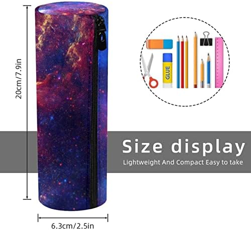 Galaxy Space Lápis Case Student Peike bolsa zíper bolsa de maquiagem de maquiagem Bolsa de cosméticos para estudantes escolares