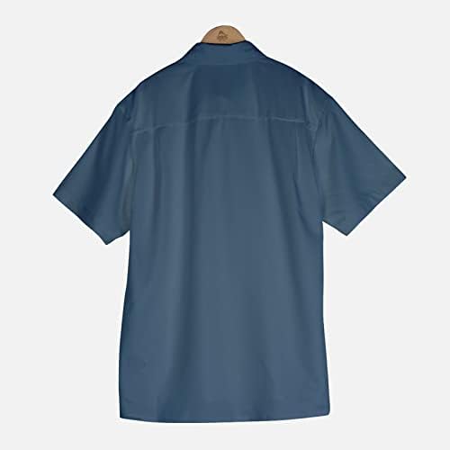 Camisas de treino de verão bmiSegm para homens camisas impressas de manga curta camisa de camisa de praia para homem camisa