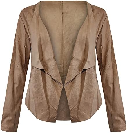 LAPEL FEMLE BOLERO CARDIGAN FATHA CASual Veludo