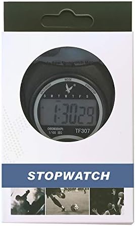 Tuliptown Mart Large Display Digital StopWatch Timer Sports Cronógrafo Relógio Data do timer TF307 preto