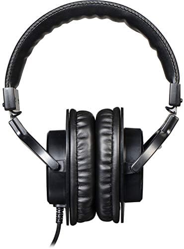 ISK HP2000 sobre os fones de ouvido de monitoramento fechado da orelha, preto