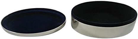 Caixa de jóias de bugigangas oval tonificadas em tonificação prateada