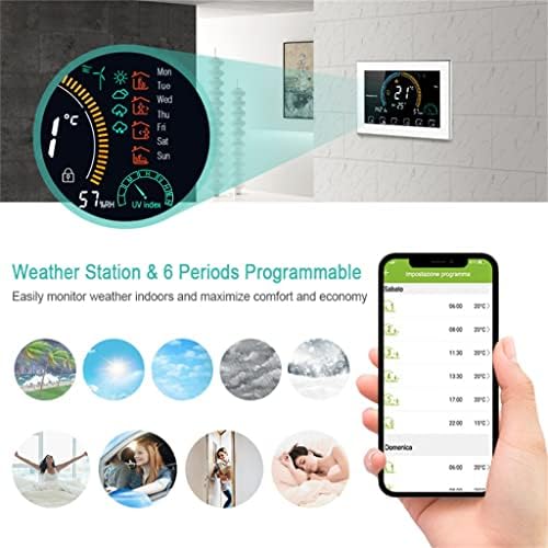 BKDFD Smart Home Termostato elétrico/piso d'água Aquecimento de piso doméstico Controlador de temperatura Home Trabalho