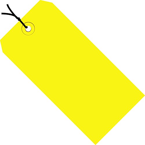 Navio agora fornece tags de remessa SNG11022C, pré-estrondos, 13 pt, 3 1/4 x 1 5/8, 3,25 Largura, 1,625 Comprimento, amarelo