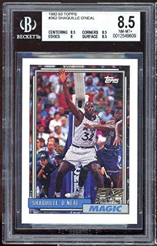 Shaquille O'Neal Rookie Card 1992-93 Topps #362 BGS 8.5