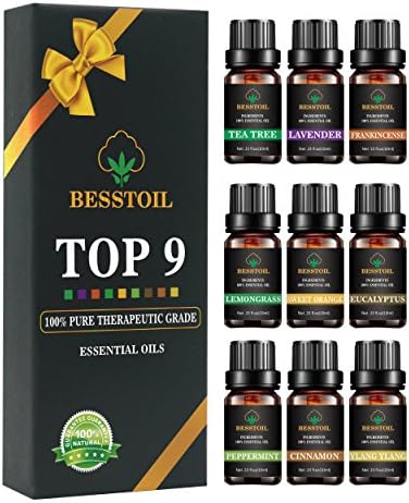 Conjunto de presentes de petróleo essencial de aromaterapia, puro natural adequado para umidificadores-top 9