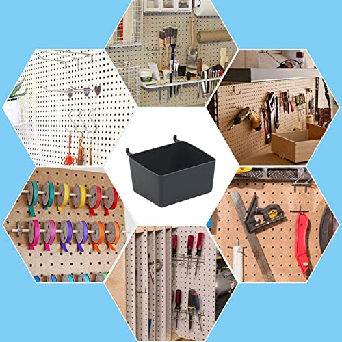 140pcs Ganchos de pegboard Ganchos, ganchos de placa PEG, acessórios para organizadores da placa PEG, com lixeiras parede de travamentos