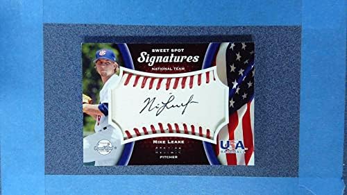 2008 EUA Baseball Mike Leake Auto na bola Sweet Spot ~ MR43A - Bolalls autografados