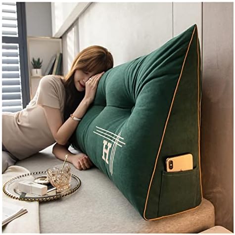 Backrests de cama triangular de almofada à beira de cabeceira removível para casas de almofadas de travesseiro de encosto