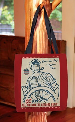 Manual Woodworkers & Weavers Shopping Tote, 18 polegadas, mares o dia