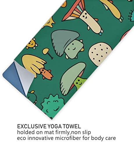 Aunhenstern Yoga Blanket Funny-Cute-Champignon-Mushroom Yoga Towel Yoga Mat Toalha