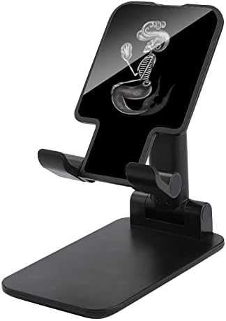 Rock Skull Mermaid Print Phone Stand Stand Compatível com Tablets de interruptor iPhone Dobra dobrável para o celular ajustável Dock de desktop Dock
