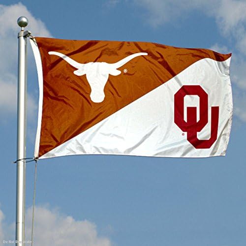 Texas vs. Oklahoma House dividiu 3x5 Flag