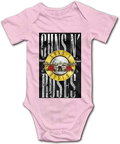 Roses Rock Band Style Bodysuit Girl menino menino infantil bebê macacão bebê trepadeira