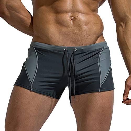 NATAÇÃO MONEM MEN MEN PLUS TAMANHO DE NATAGEM DE NATAÇÃO DE NATAÇÃO 3D Briefes de boxe casual estriado de moda