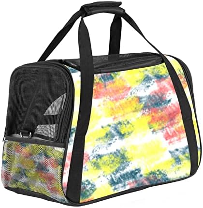 Bolsa de portador de animais de estimação de graffiti em aquarela, mochila de mochila aprovada pela companhia aérea, bolsa respirável portátil de viagem macia para cachorros, gatos e animais pequenos