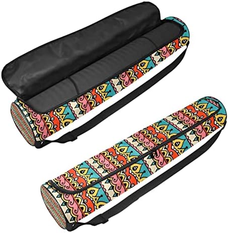 Bolsa de transportadora de tapete de ioga de estilo boêmio com alça de ombro de ioga bolsa de ginástica