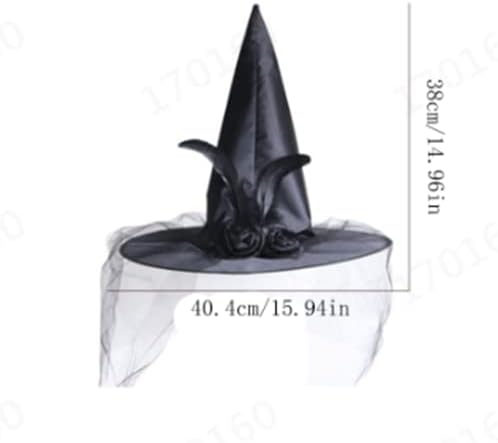 Dbylxmn halloween chapéu de bruxa chapéu decorativo adereços decorativos de chapéu adulto de chapéu adulto