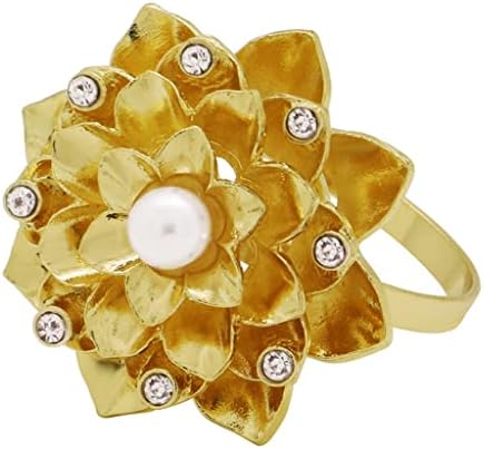 N/A 10 peças de liga de três camadas de flor de flor de flor de flores de guardana