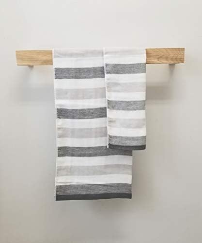 Ippinka senshu toalha japonesa, listras ultra macias, de secagem rápida, de dois tons, cinza