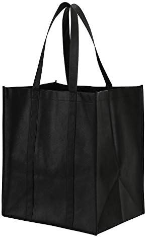 Lawei 12 bolsas de supermercado reutilizáveis ​​- sacolas de compras pesadas sacos de compras para compras de compras roupas vegetais