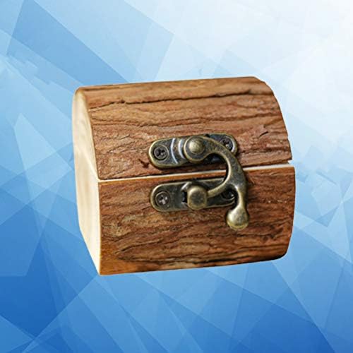 Caixa de anel de madeira de Valiclud Pequena Caixa de Armazenamento Durável e Durável de Casamento para Jóias Decoração de