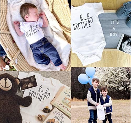 Bump and Beyond Designs Projetos Camisa do irmão mais novo para meninos Anúncio de bebê