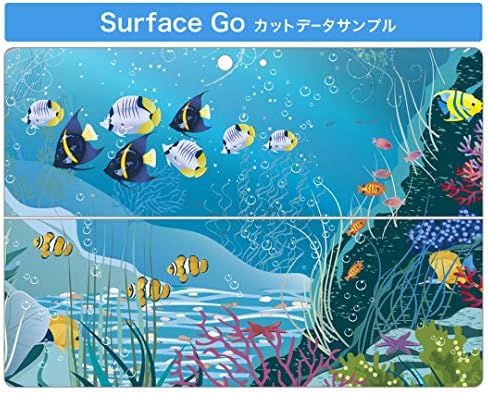 capa de decalque igsticker para o Microsoft Surface Go/Go 2 Ultra Thin Protective Body Skins 001363 Fish Sea