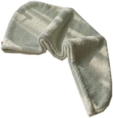 Toalha de cabelo de Nunubee, toalha de cabelo Super absorvente Twist Turban Button Design