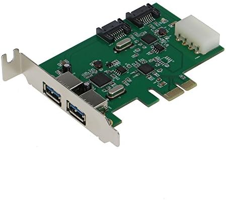 Sedna - PCIE 2 PORT USB 3.0 + 2 PORTA SATA 6G COMBO ADPATER com suporte de baixo perfil