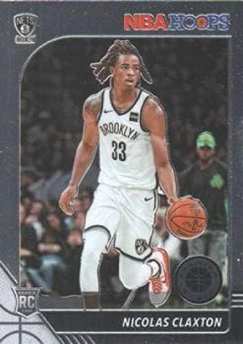 2019-20 Panini Hoops Premium Stock varejo 241 Nicolas Claxton Brooklyn Nets RC Cartão de negociação de basquete novato NBA