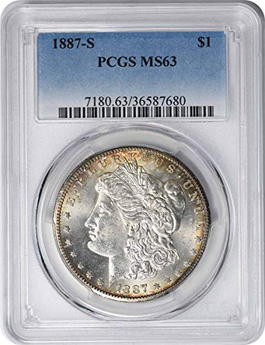 1887-S Morgan Silver Dollar MS63 PCGS