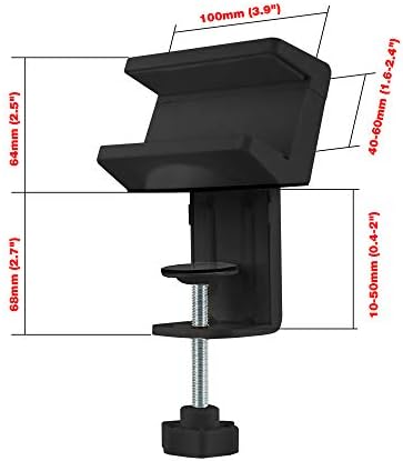 Siig PowerStrip Gramp Solder com braçadeira de mesa se encaixa de 0,4 a 2 de espessura de mesa de tiras de saída de energia